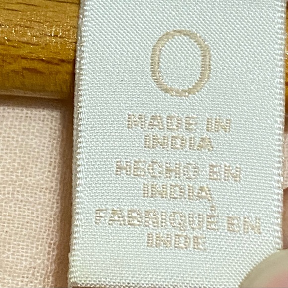 Chico’s Blush Pink Tunic Blouse Metallie Bead Collar 3/4 Sleeves size 0 or 4 - Picture 10 of 11